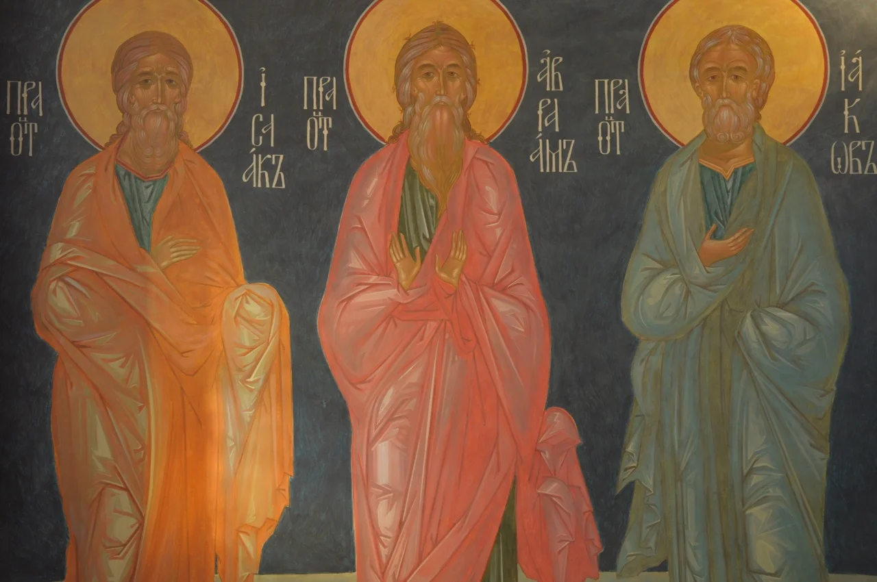The Three Patriarchs, al secco wall painting, 2009. Click here to view more from this project.