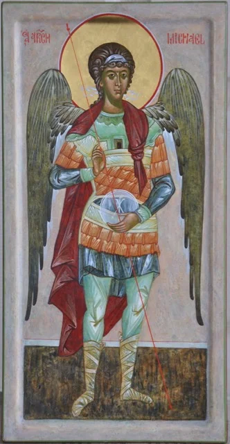 Archangel Michael, 6x12in, 2015