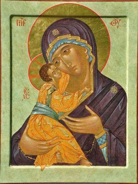 Vladimirskaya Mother of God, 14x17in, 2015