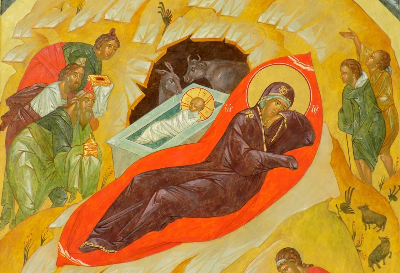The Nativity, 26x36in, 2014, detail
