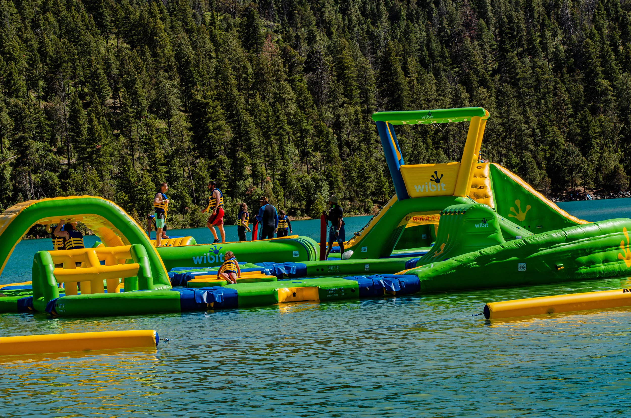 Wibit Water Park Opens at Grindstone Lake — RuidosoNM.gov Municipal