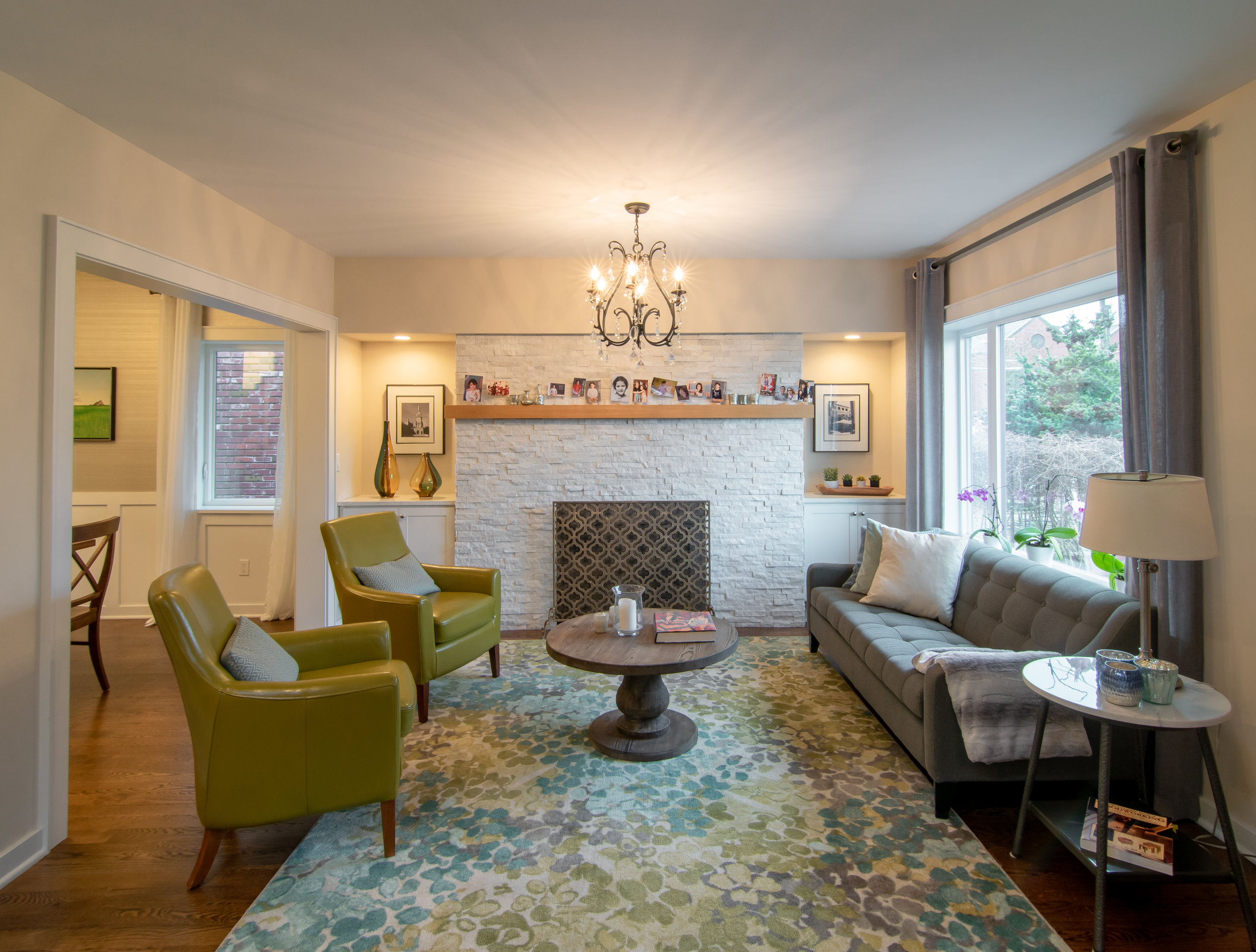 Queen Anne Modern Victorian Remodel Living Room