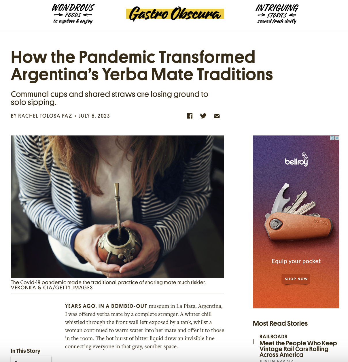 How the Pandemic Transformed Argentina’s Yerba Mate Traditions
