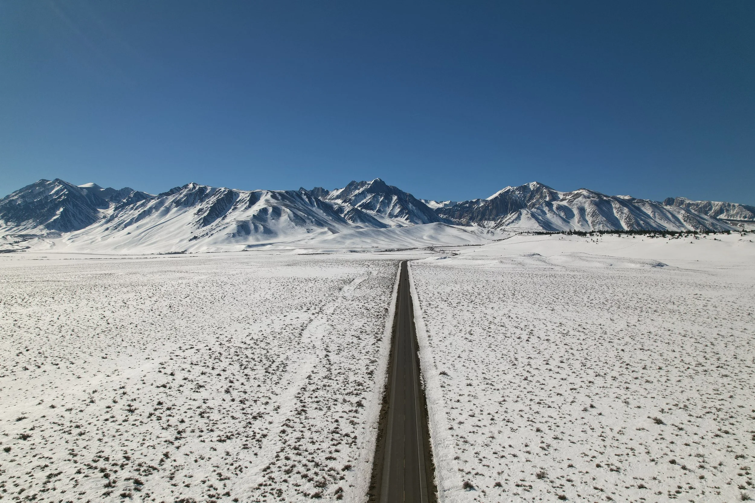 Mammoth Lakes Winter Road 