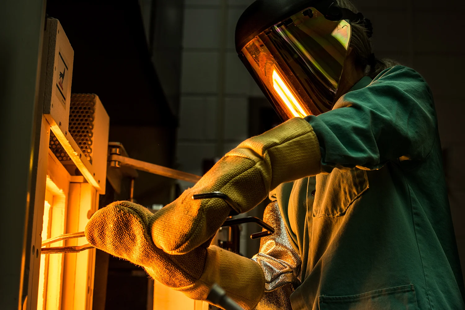 Johns Manville R&D Melting the Glass