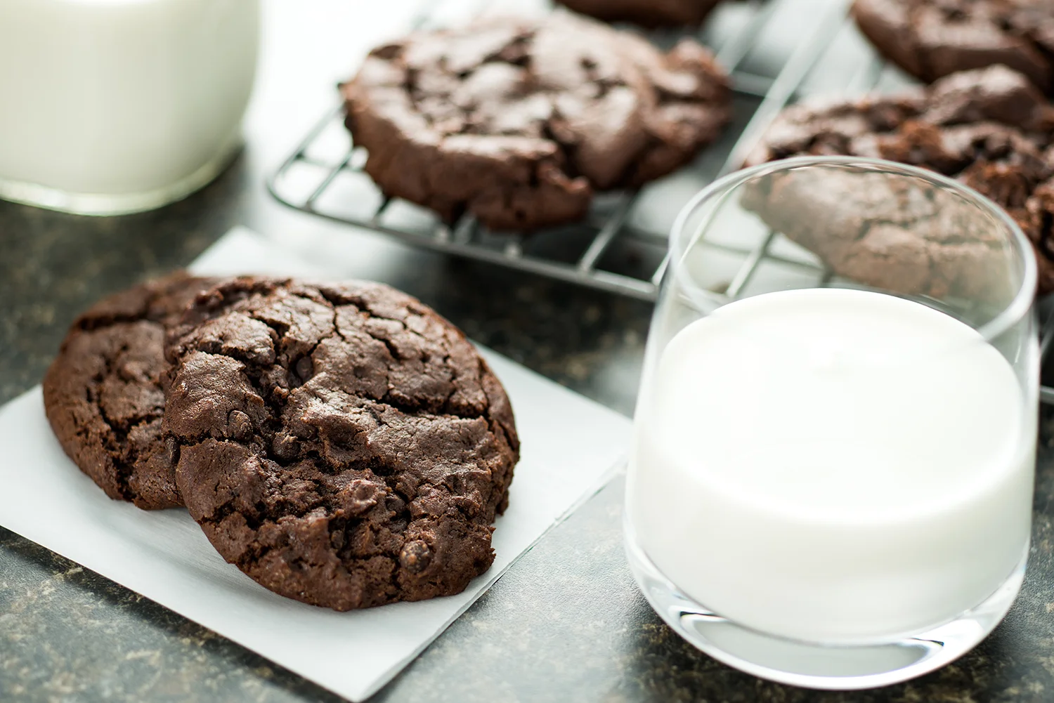 Chocolate Cookies and Milk