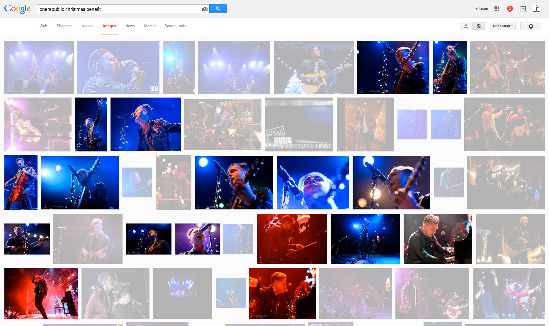 Google Search - Natural results.