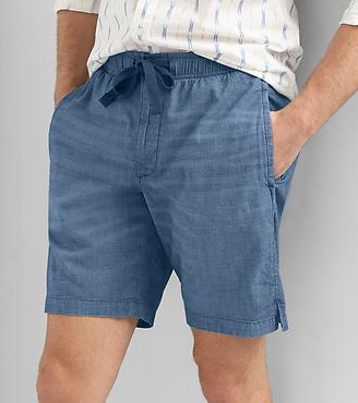 Chambray Drawstring Shorts - $39.95 Gap (9" inseam)