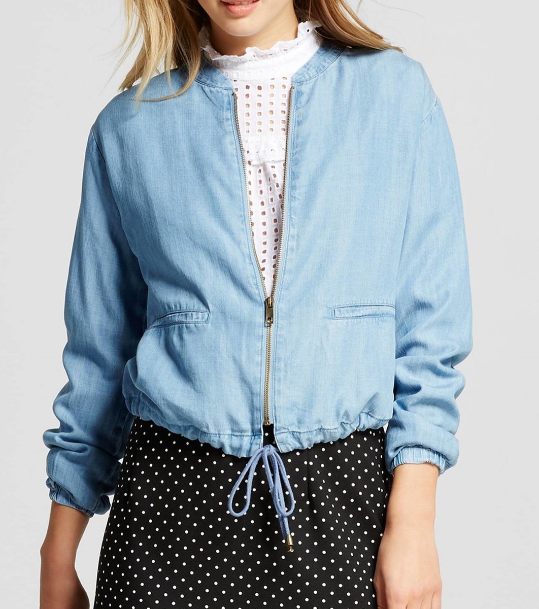 Chambray Bomber Jacket - $39.99 Target