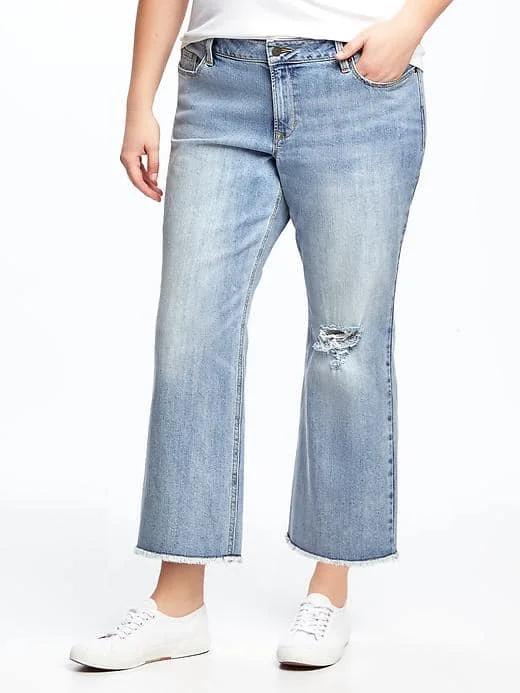 Cropped Kick-Flare Jeans - $46.94 Old Navy (26" inseam)