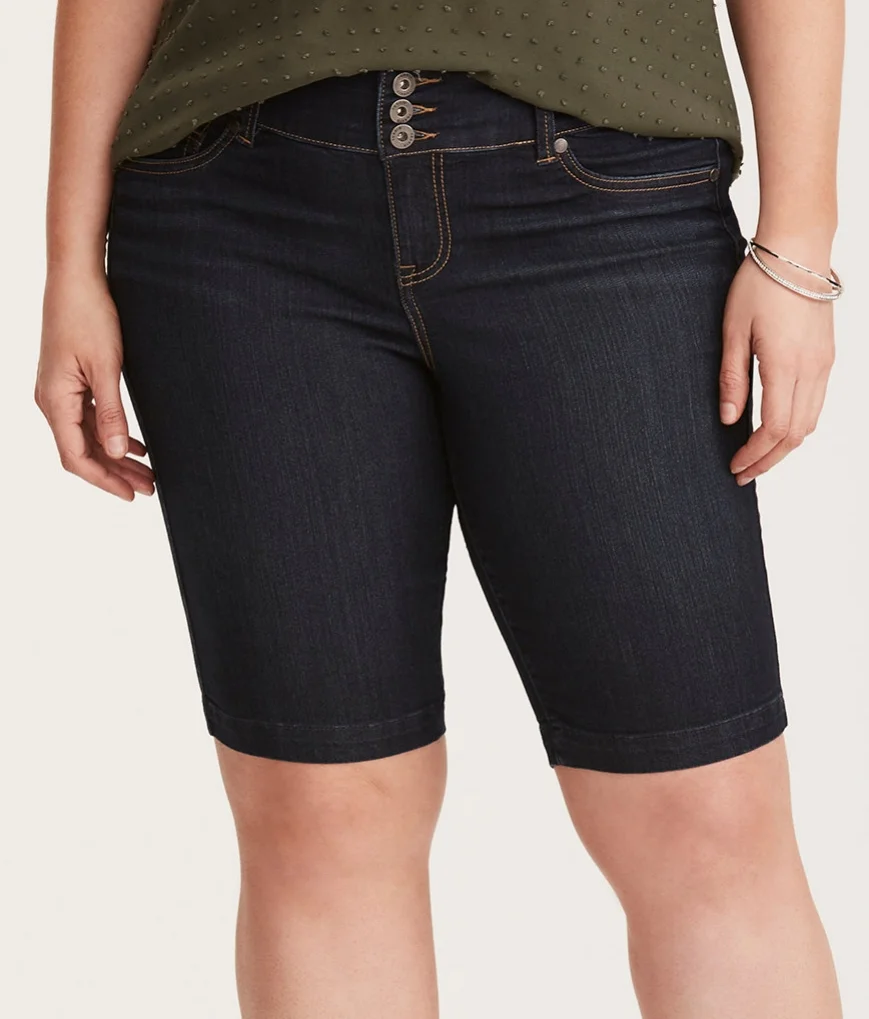 Dark Wash Bermuda Short - $44.90 Torrid (11" inseam)