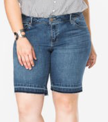 Release Hem Bermuda Short - $36.50 Ashley Stewart