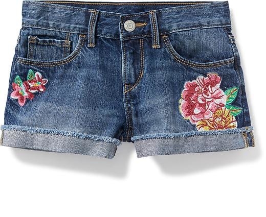 Floral Patch Cutoffs - $24.94 Old Navy