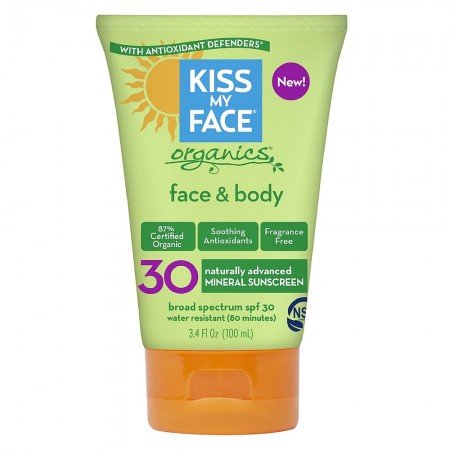 Kiss My Face Organics Mineral Sunscreen, SPF 30