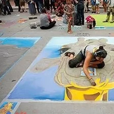 November 4th: 4th Annual Chalk the Walk in Winter Park, sidewalk chalk art from students of all ages