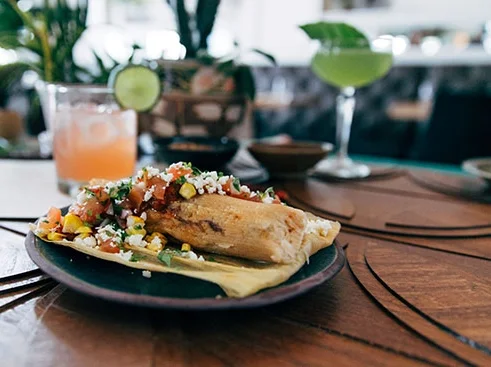 Tamale & cocktails at Reyes Mezcaleria, downtown
