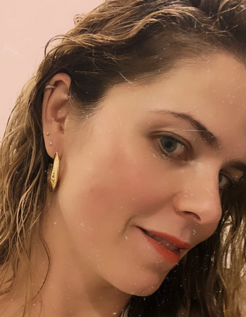 Hammered medium size hoops