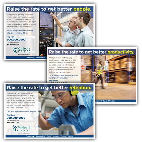 Wage Campaign Postcards