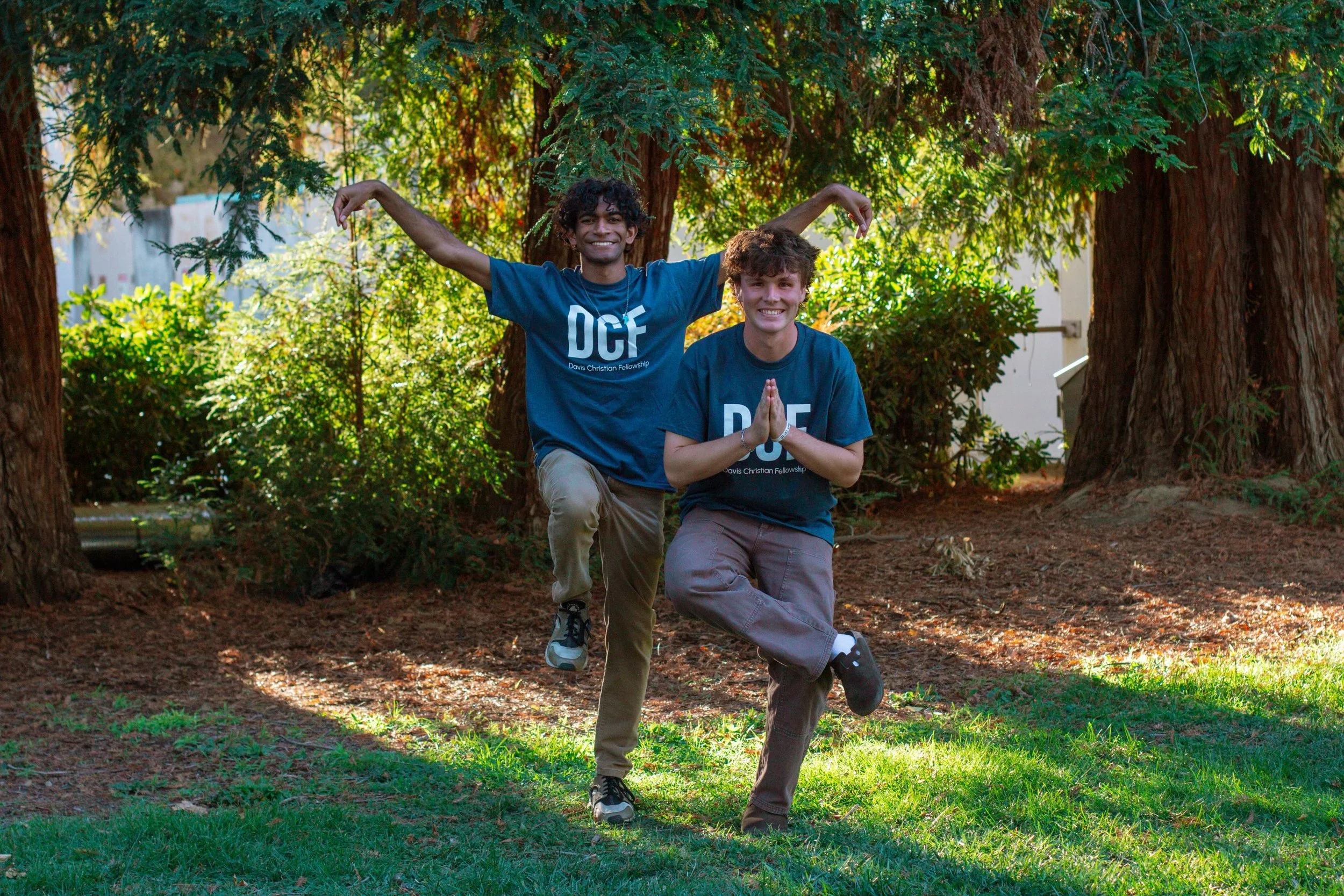 Upperclass (Men)
Isaac and Eli
Mondays @ 7:30pm (Location: DCF House)
.
.
.

Core Groups are a great way to make some new friends, learn to study the Bible, and get plugged into DCF. A Core Group is a small group of men or women who meet weekly for w
