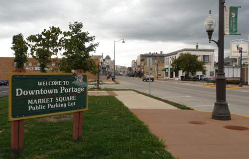 Historic downtown Portage