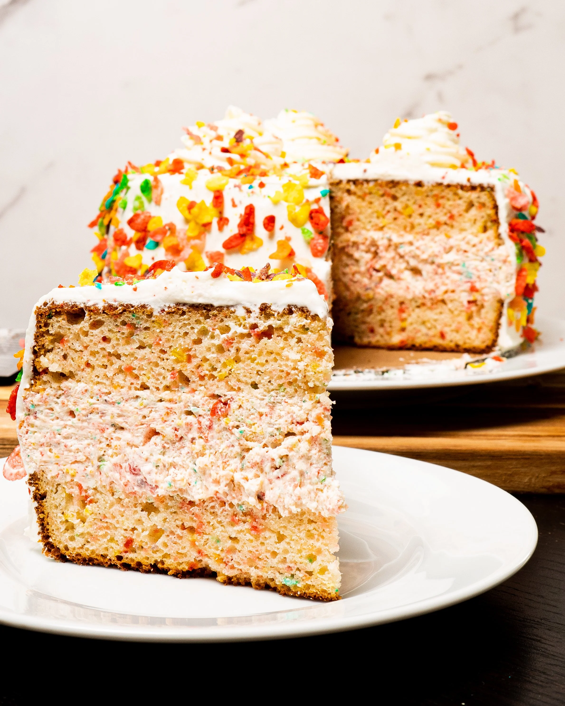 Fruity Pebbles Ice Cream Cake