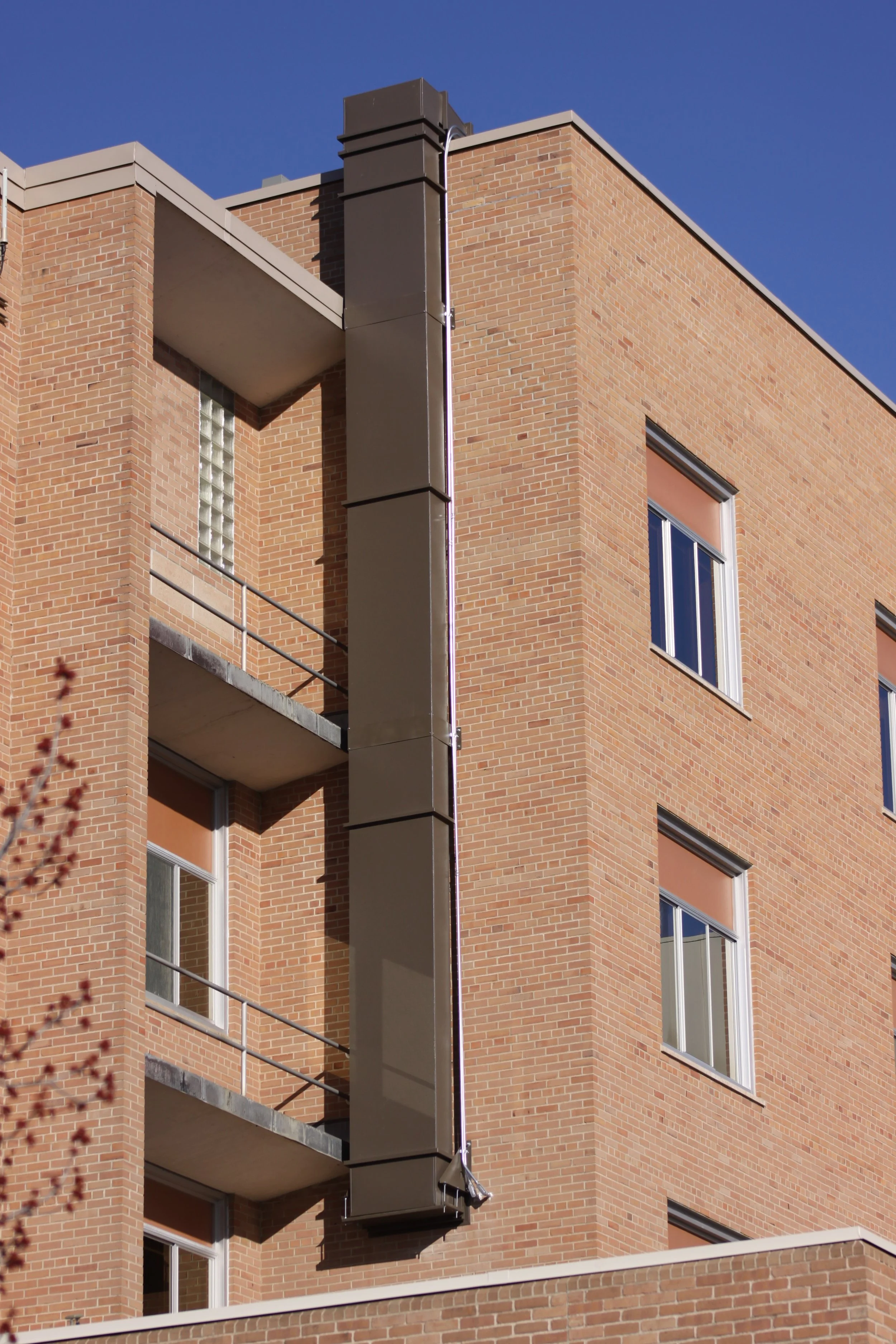 The color matched for aesthetics as it was easily viewed from street level.
