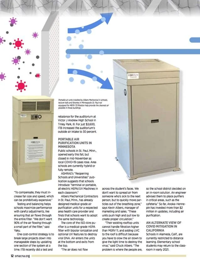 ISO-Aire Highlighted as Key Manufacturer Bringing Cleaner Air to School Classrooms