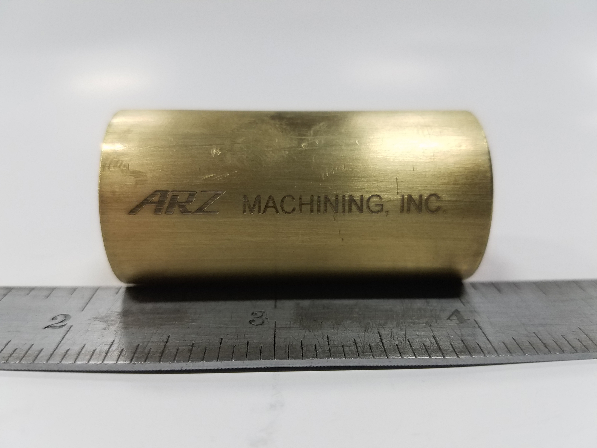 Laser Engraved Part - Material: Brass