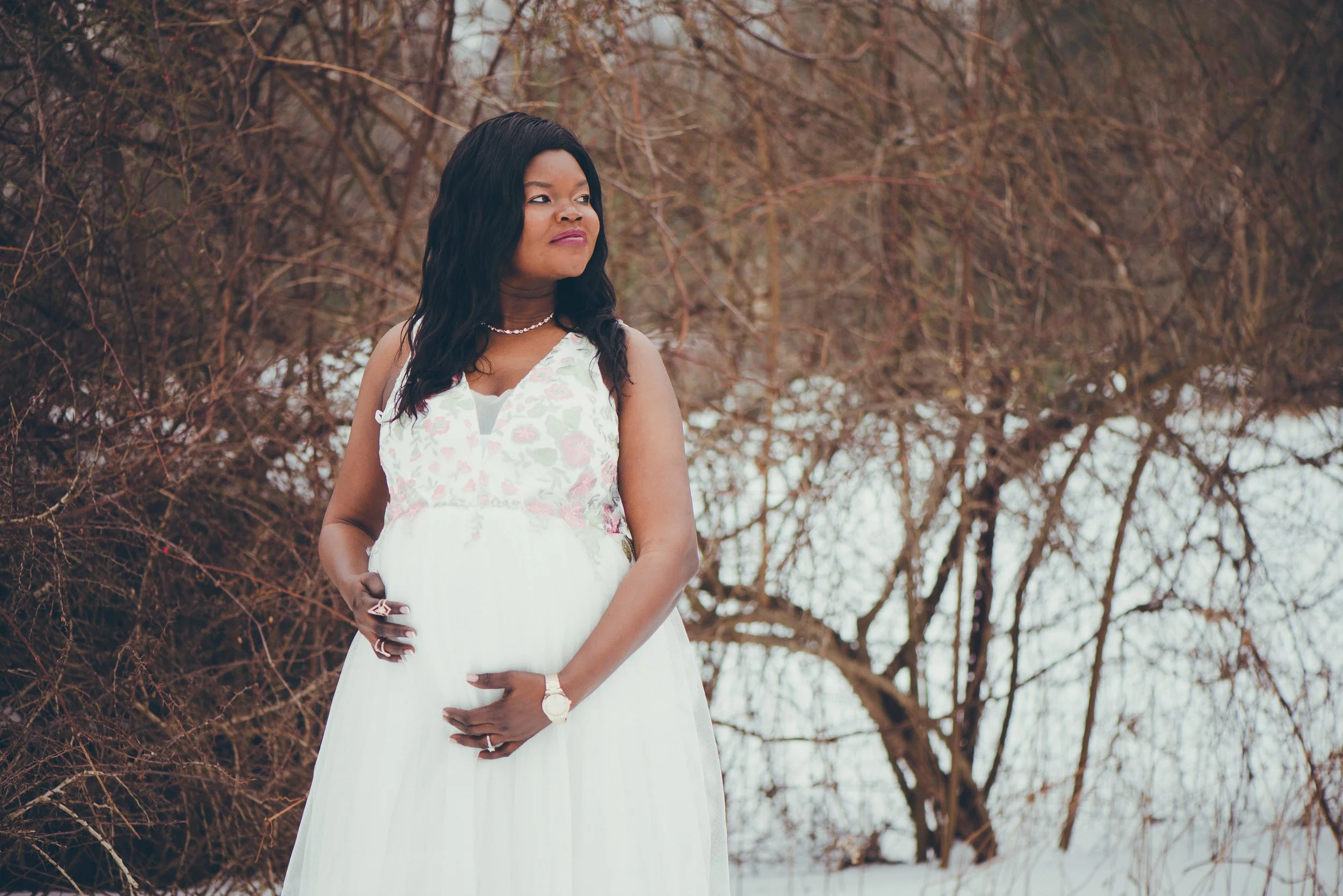 Backyard Maternity Session in Sparrow Bush