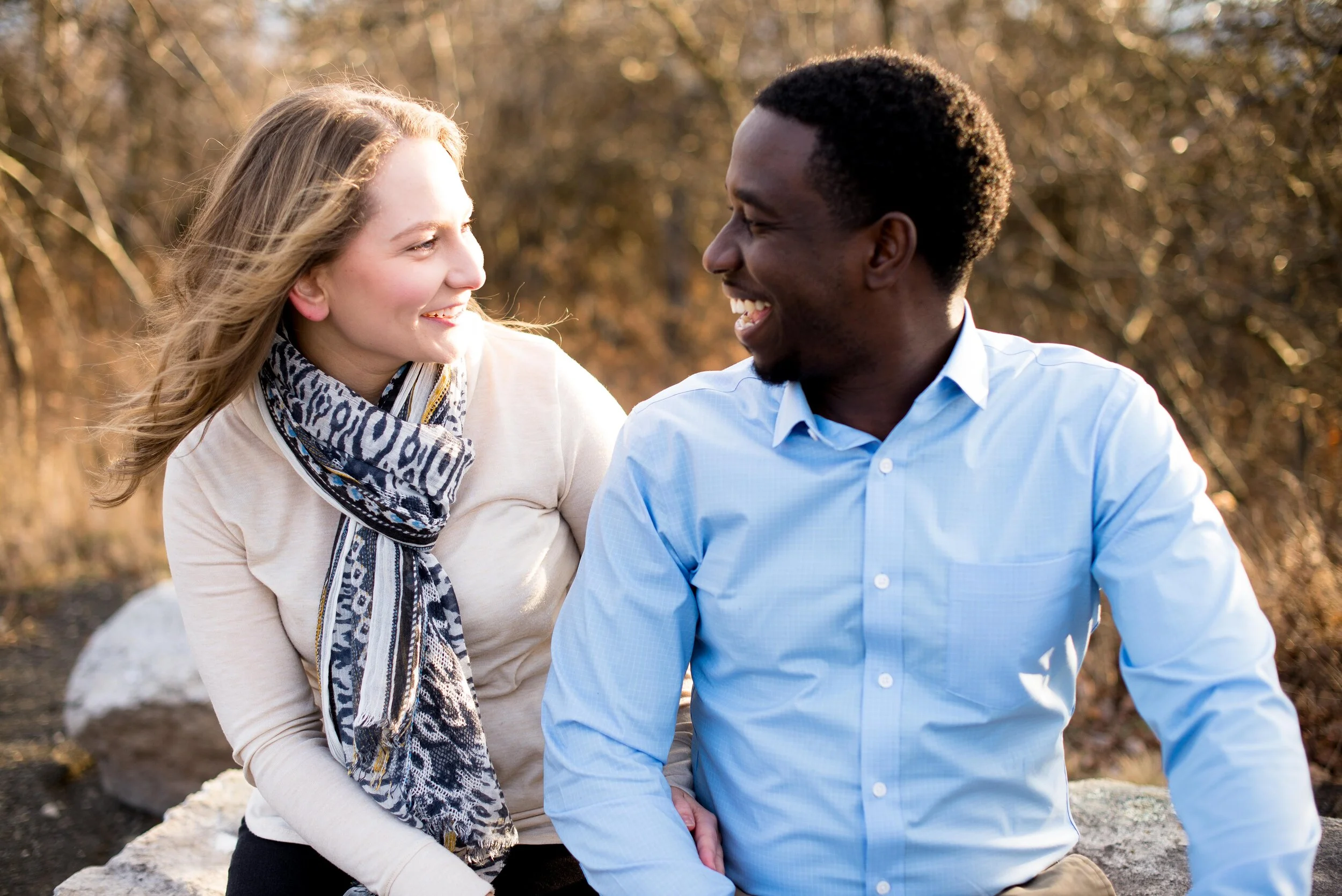 Jenni Delon engagement session Sams Point Hudson Valley NY