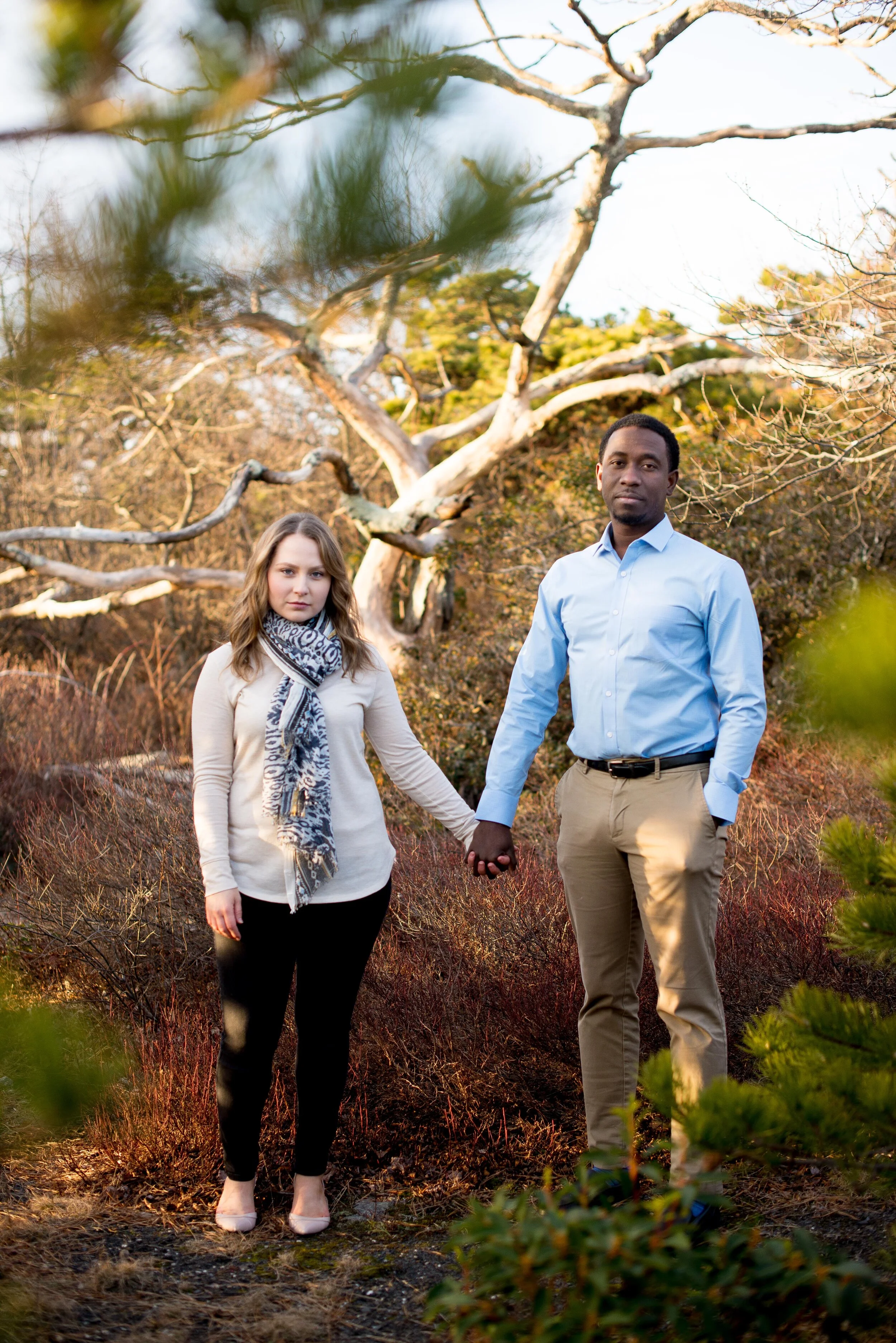 Jenni Delon engagement session Sams Point Hudson Valley NY
