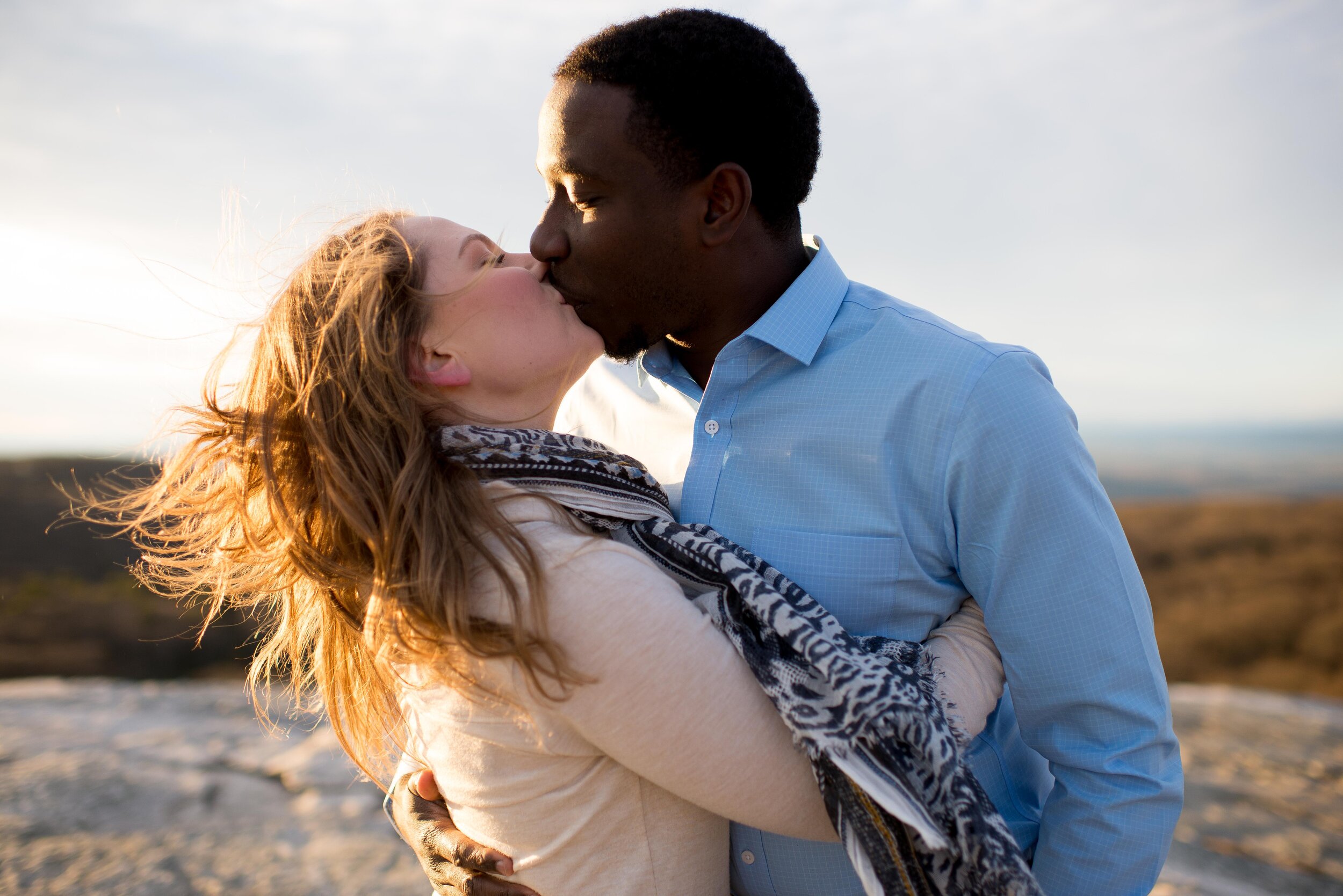 Jenni Delon engagement session Sams Point Hudson Valley NY