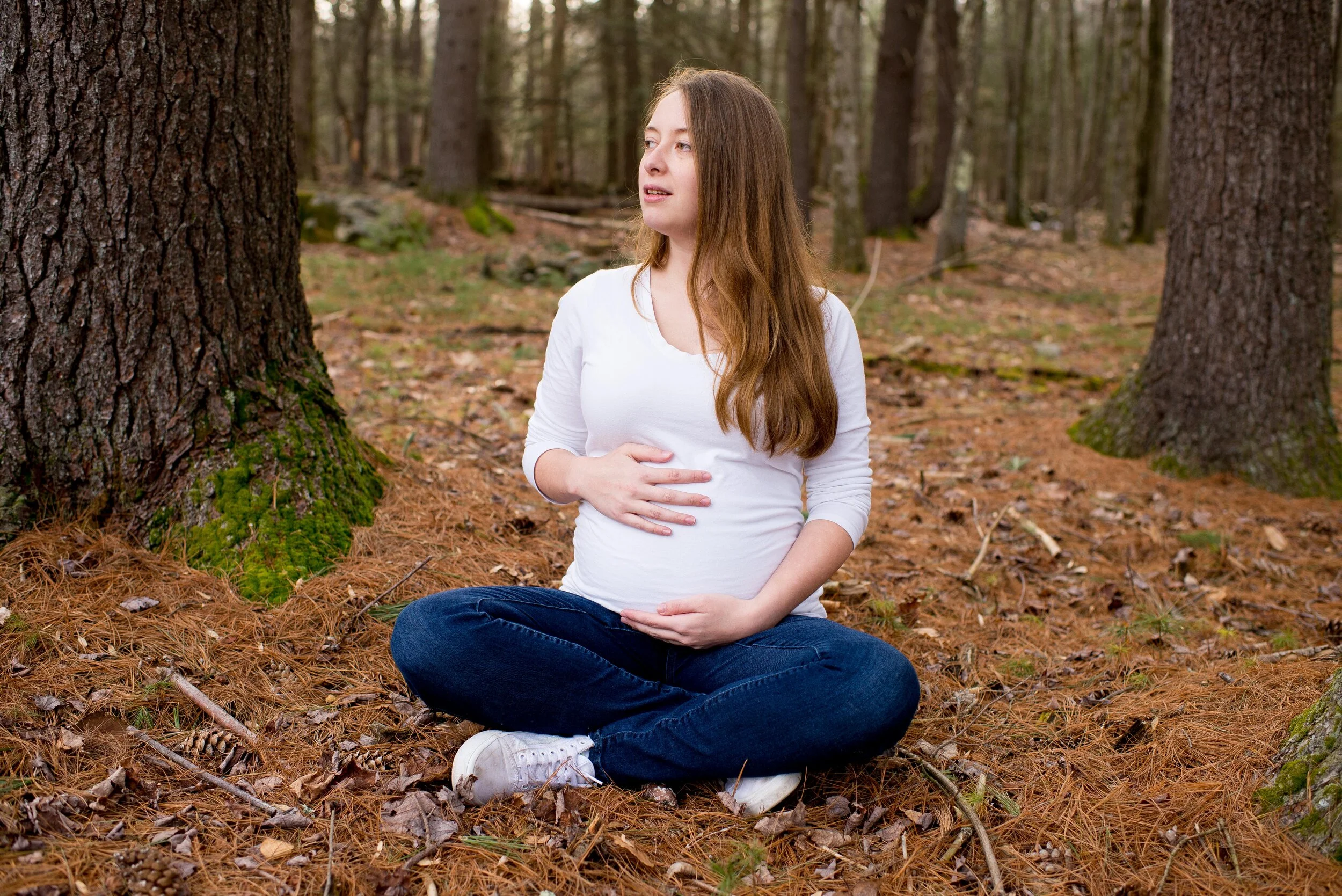 at home maternity session in wurtsboro