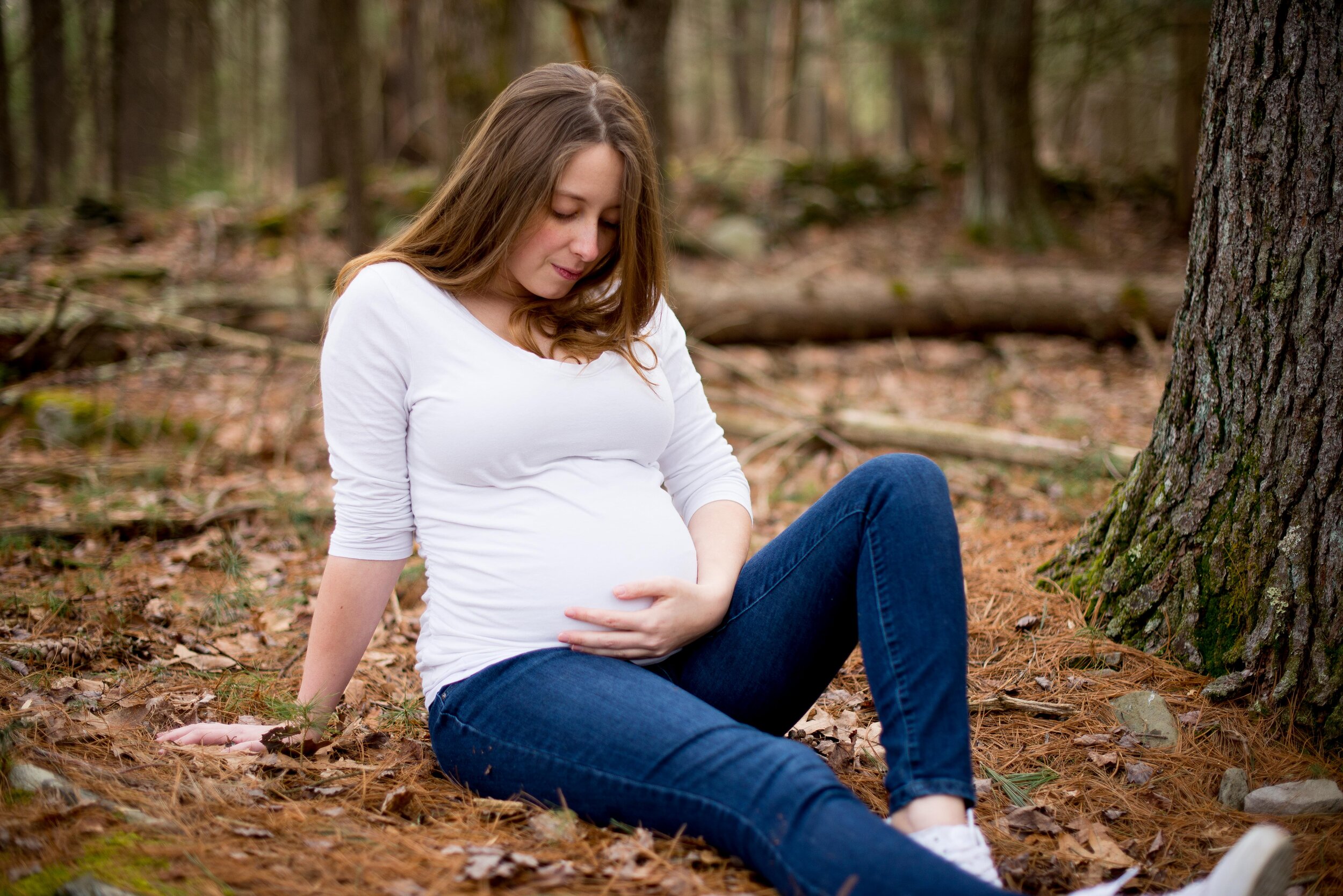 Maternity Session in the Woods | Wurtsboro, NY
