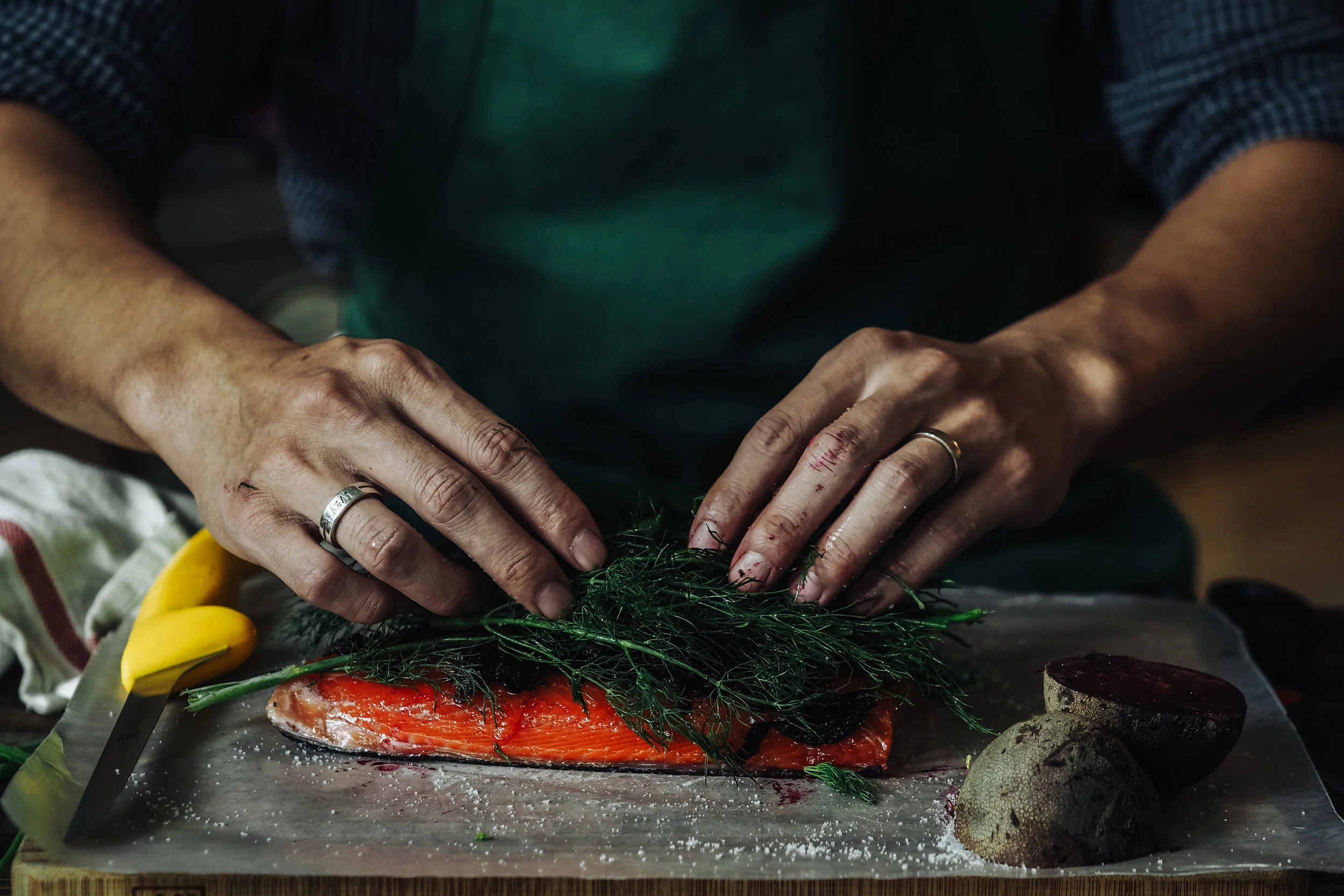 Recipe Vacuum Sealer BeetCured Gravlax — One of Everything