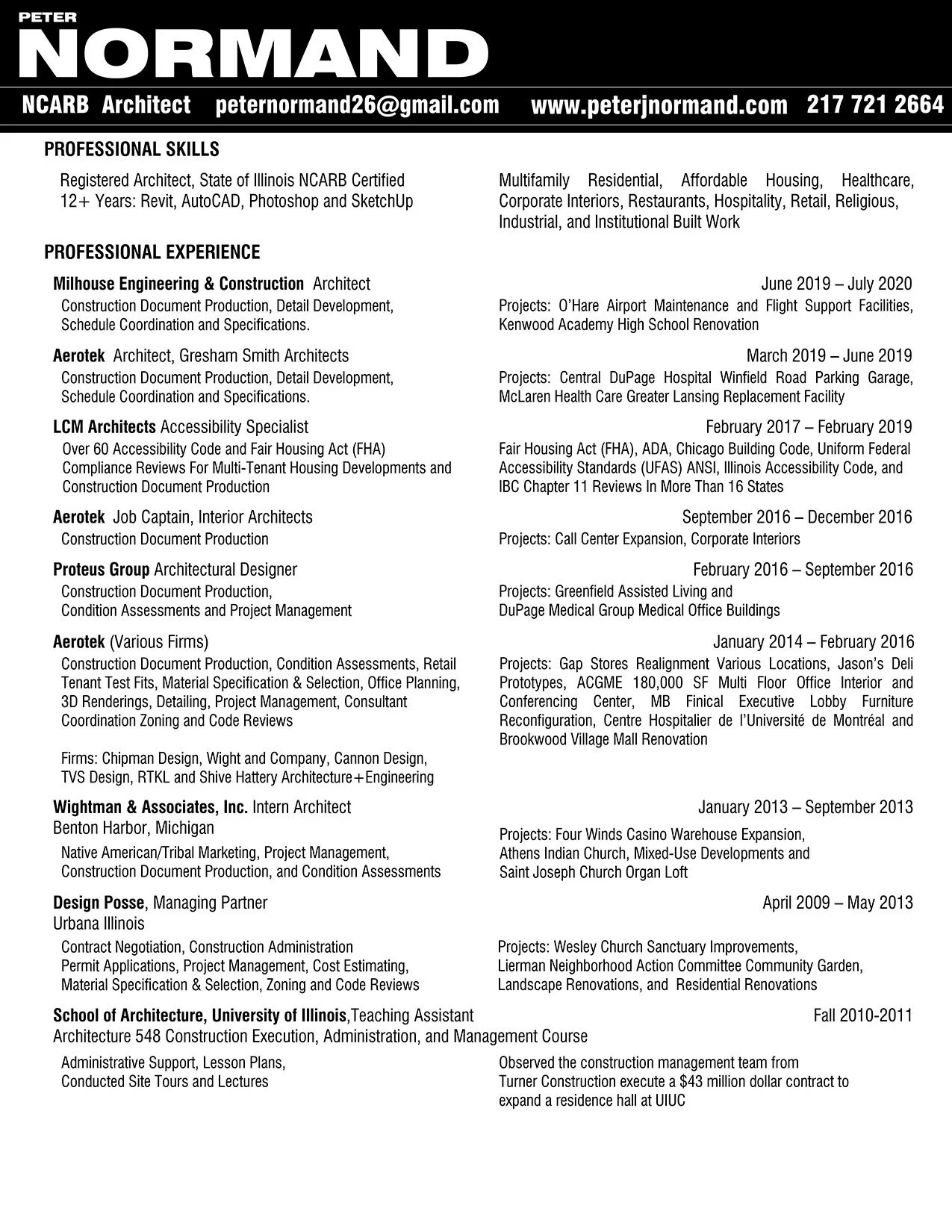 Peter Normand Resume page 1  2020.jpg