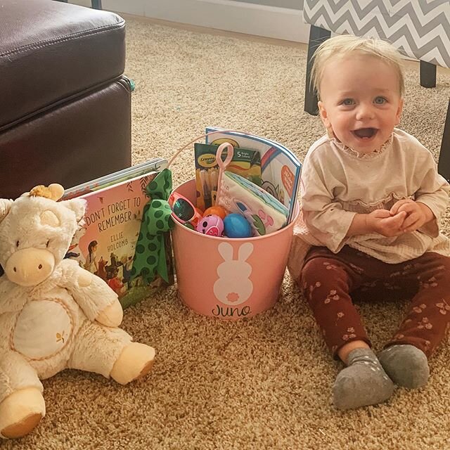 Happy Easter! Even though we wish we could have spent the day with family, we are feeling extremely blessed by everything we do have right now &mdash; health, happiness, lots of extra time together, a virtual dinner with family, this beautiful girl w