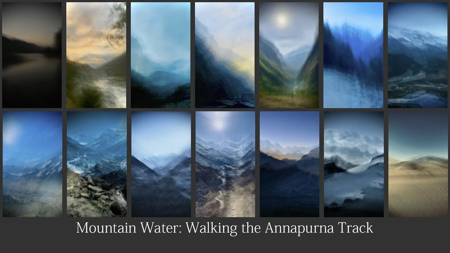 Hi! I thought you might like to read a little about my new exhibition : Mountain Water: Walking the Annapurna Track 

the link is in the bio

https://www.linkedin.com/pulse/mountain-water-shanshui-walking-annapurna-track-bronek-kozka