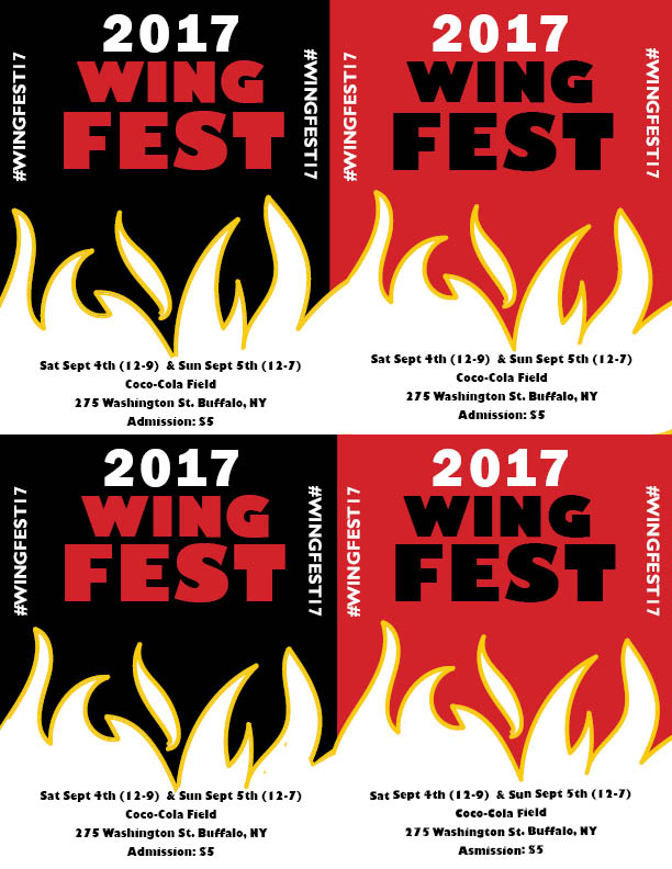 Buffalo Wing Fest Mini Flyers