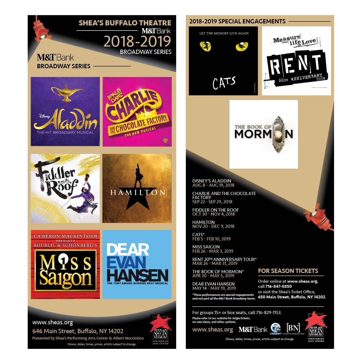 2018-2019 Broadway Season Herald