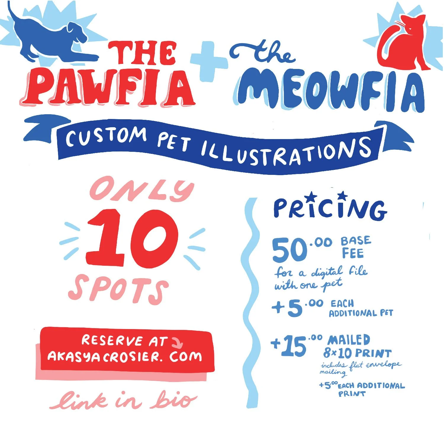 Meowfia and Pawfia custom illustration graphic pricing.JPG