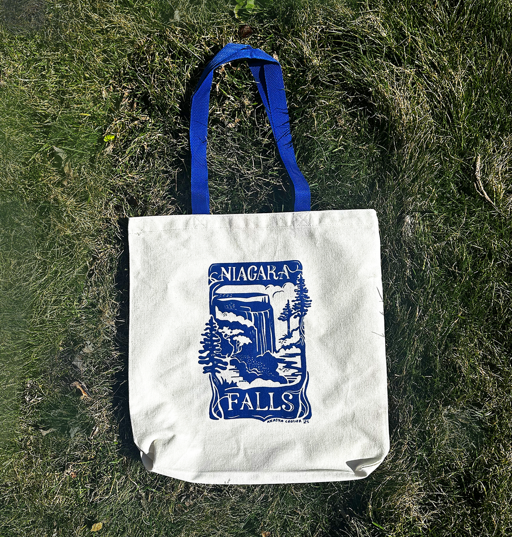 CafePress Niagara Falls Canada Tote Bag - Natural Canvas, Reusable Shopping Bag, Two Sizes