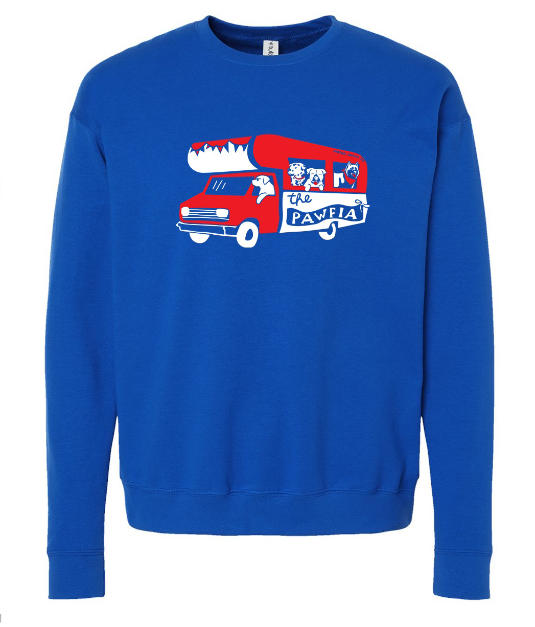 Pawfia Blue Crewneck mockup white bg.png