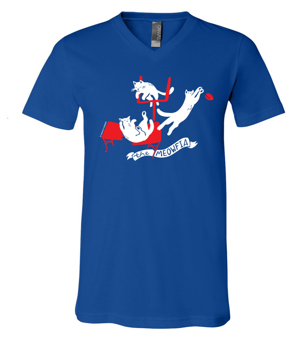 Meowfia+Royal+Blue+Vneck+Tee+mockup.png