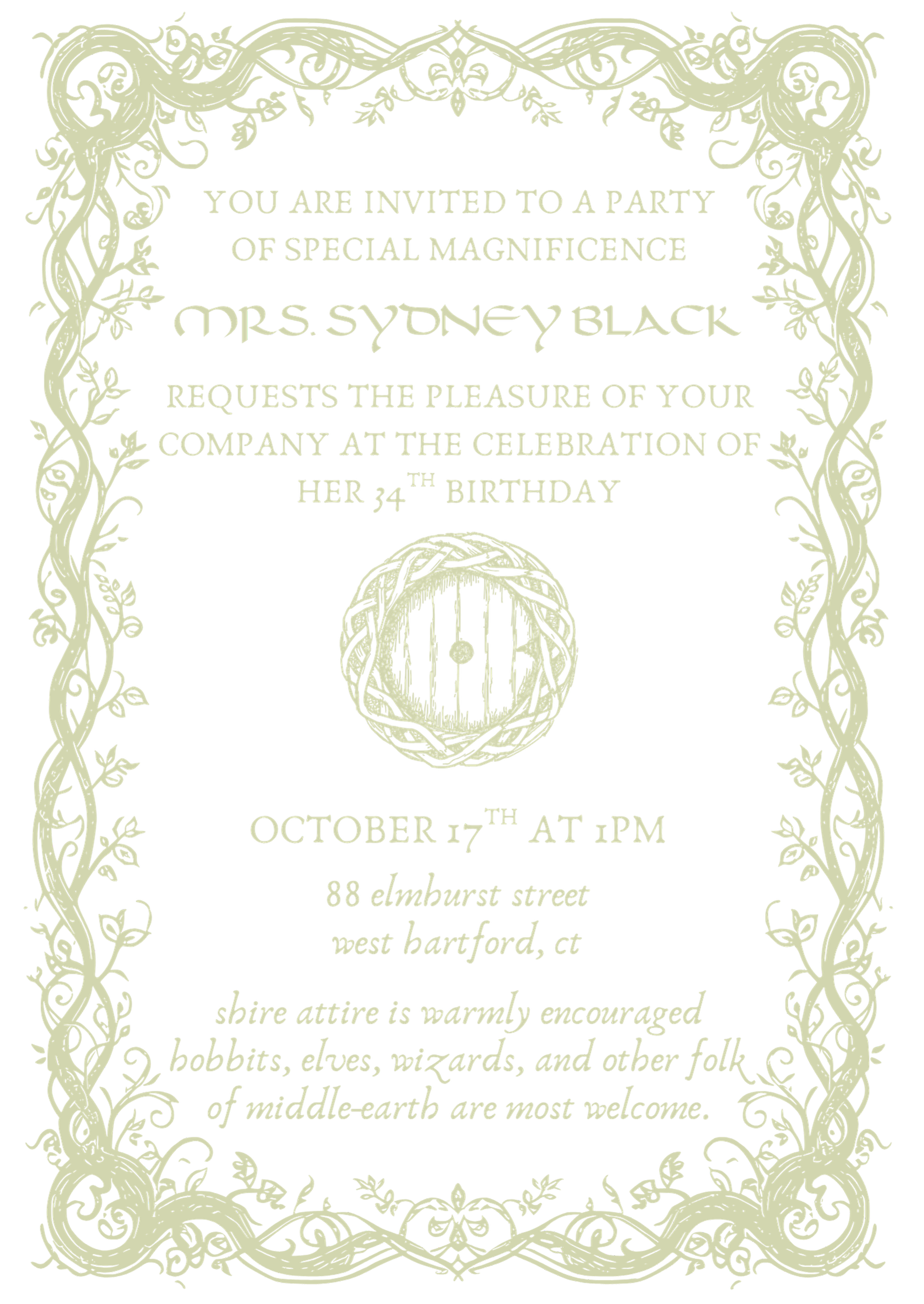 Party details