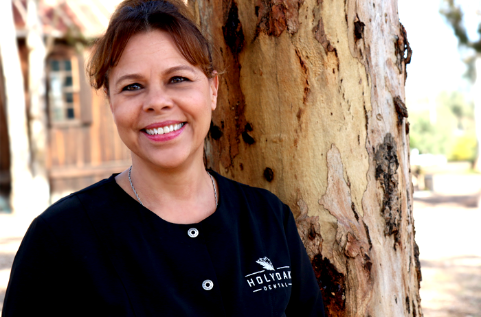 Laurette Weissert Laurette is a Southern California native. She has been a registered dental assistant for over 20 years. She has been assisting with Dr. Holyoak for over four of those years. Laurette's warm chair-side manner puts patients at ease and her positive attitude is contagious. She sees the good in every situation and is passionate about taking care of people and ensuring their comfort. Laurette loves spending time with her family and pets. She also loves to cook and loves rockin’ to the oldies on her jukebox at home.