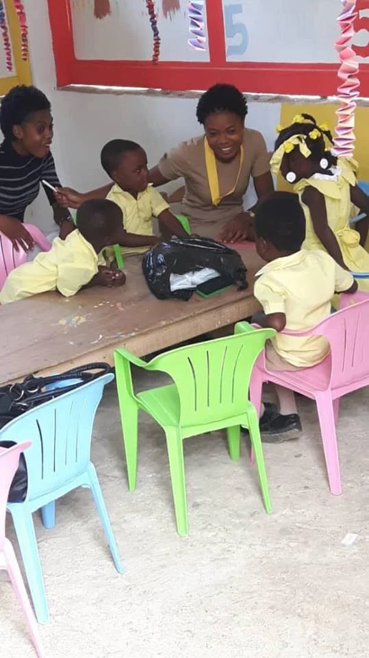 Kindergarten fun!! (All the kindergarten kids wear yellow polos)
