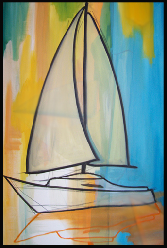 Sailboat | oil on canvas