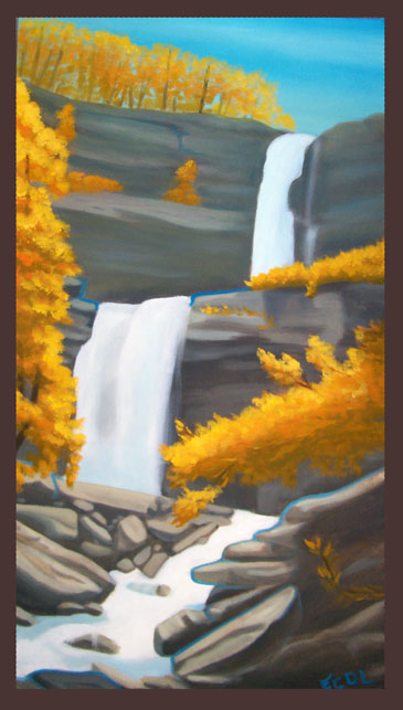 Waterfall | oil on canvas