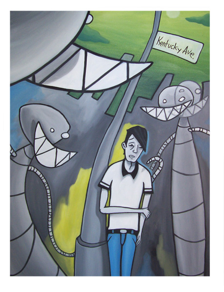 Tomas and Tapeworms | oil on canvas